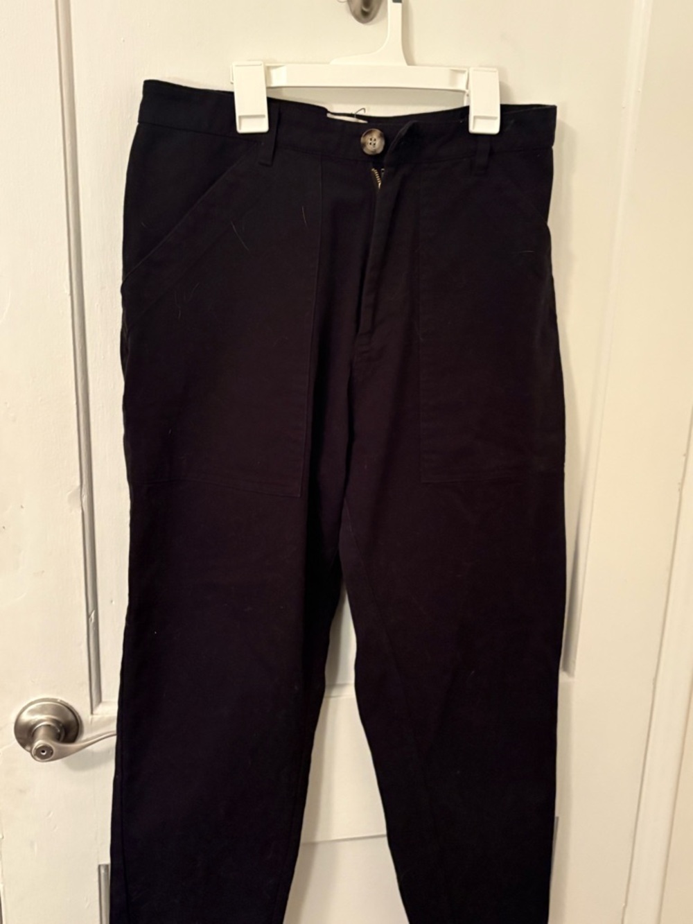 High-Rise Black Women's Trousers